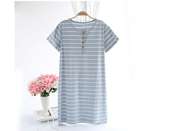 Women cute short sleeve long t-shirt sleepwear